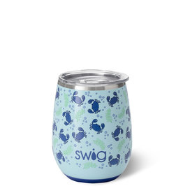 SWIG LIFE Blue Crab Stemless Wine Cup (14oz)