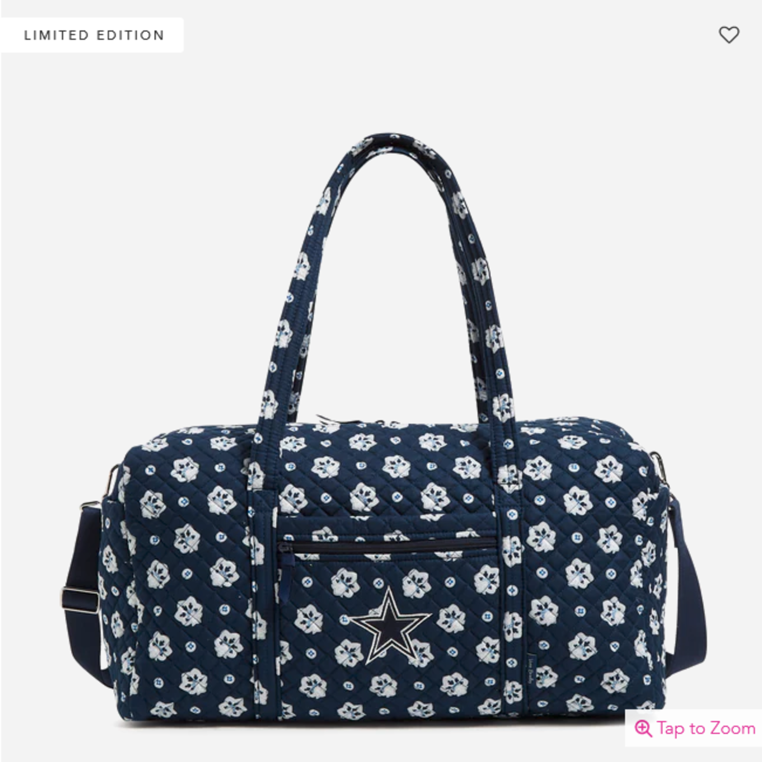 Large Travel Duffel: Blue/Gray Bandana w/Dallas Cowboys - Heart and Home  Gifts and Accessories