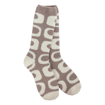 World's Softest Cozy Neutral Zebra Socks