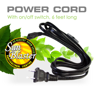 SunBlaster Power Cord (On/Off Switch)