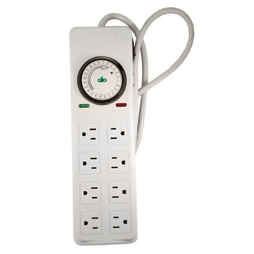 Grow1 Grow1 - Heavy Duty Power Strip Eight Outlet with Timer
