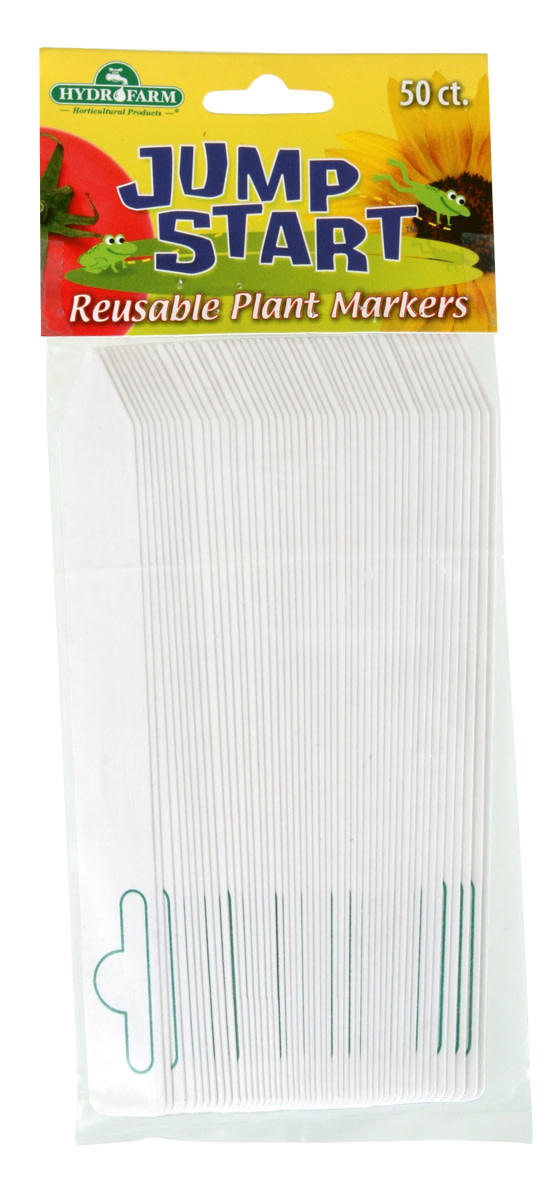 6"x5/8" White Plant Tags (50 Pack)