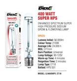 Light EnerG ET25/T15/ET18 Super HPS Lamp