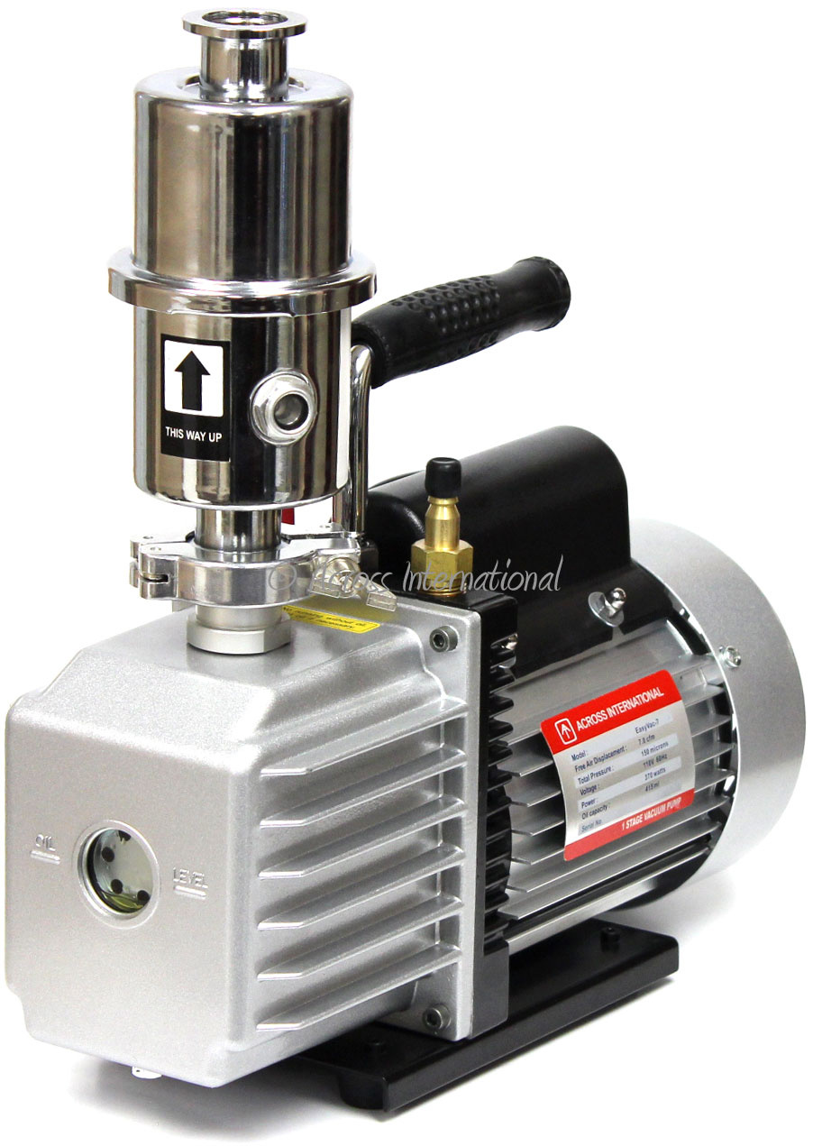 Across International EasyVac Vacuum Pumps with Oil Mist Filter ETL/CE certified