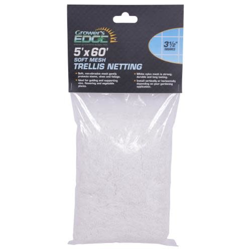 Hydrofarm 5'x60' Soft Mesh Trellis Netting w/ 3.5" Squares