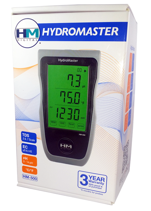 HM Digital HydroMaster HM-500 Continuous pH/EC/TDS/Temp Monitor