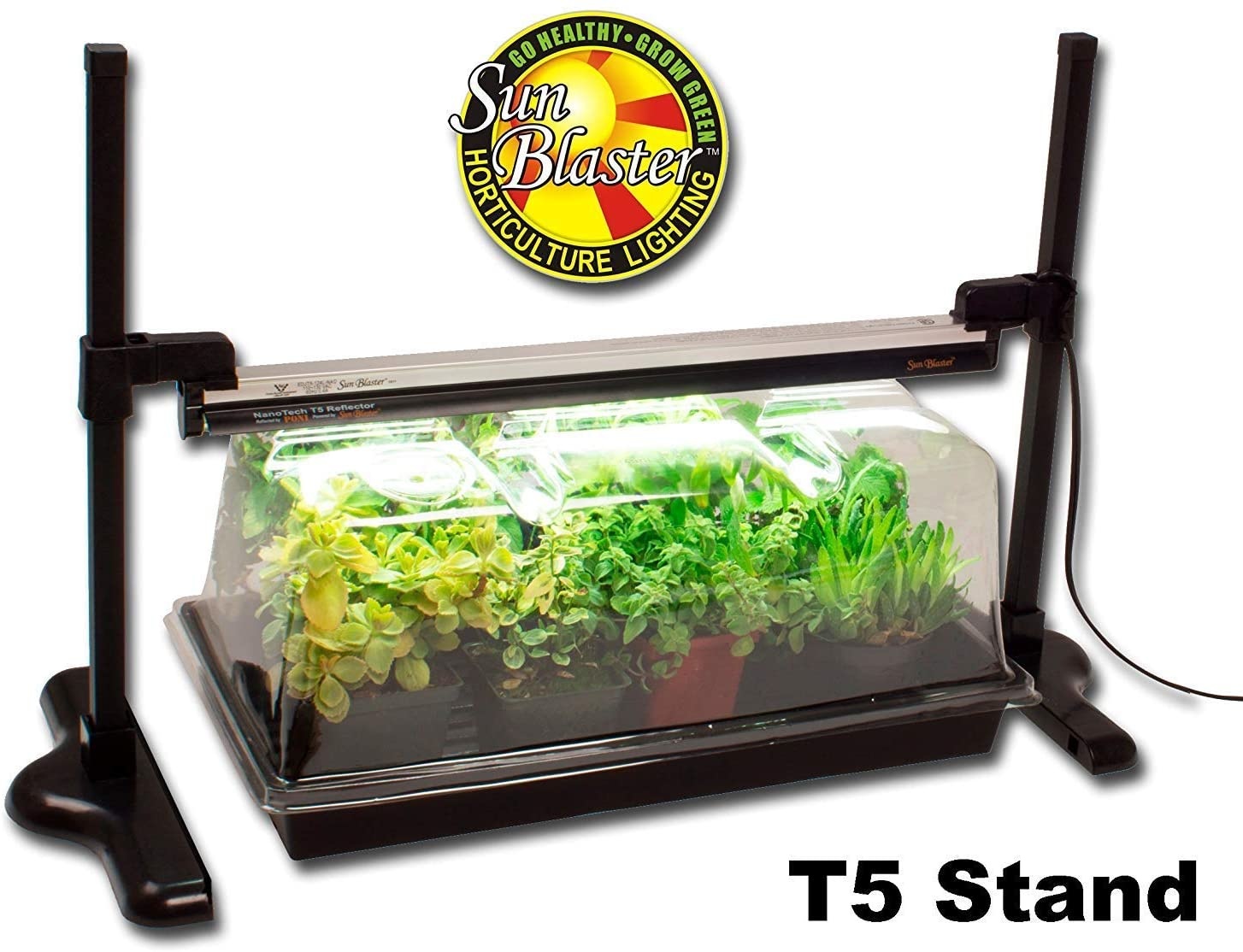 SunBlaster -T5HO Mini Greenhouse Kit with Strip Light Stand