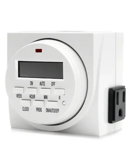 7 Day Grounded Digital TimerTwo Outlet