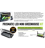 SunBlaster Mini Greenhouse Kit LED 18" Prismatic Lens