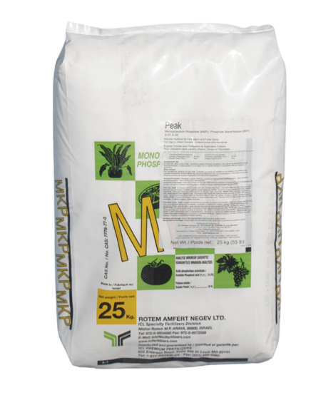 Rotem Amfert Negev - Peak - MKP - Monopotassium Phosphate 0-52-34 (Israel) 25kg