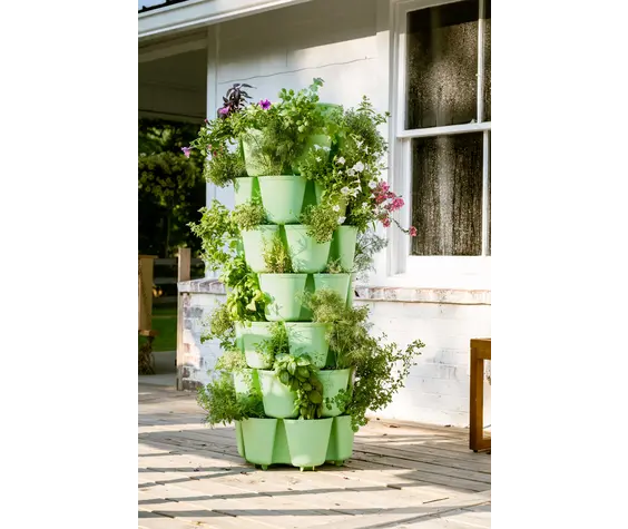 GreenStalk Garden 7 Tier Leaf Vertical Planter GreenStalk Garden 7 Tier Leaf Vertical Planter