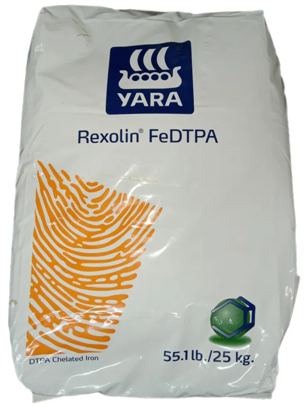 Yara Yara Rexolin - Iron Chelate 11.6% DTPA  25kg / 55.1lb (FeDTPA)