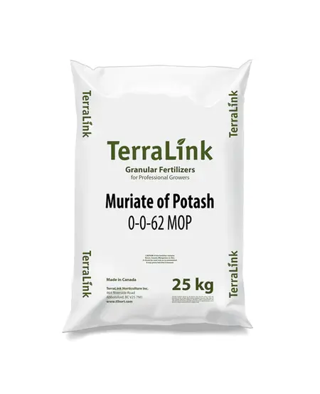 Terralink - Muriate of Potash MOP 0-0-62, Coarse Grade   - 25 KG / 55.1 LB