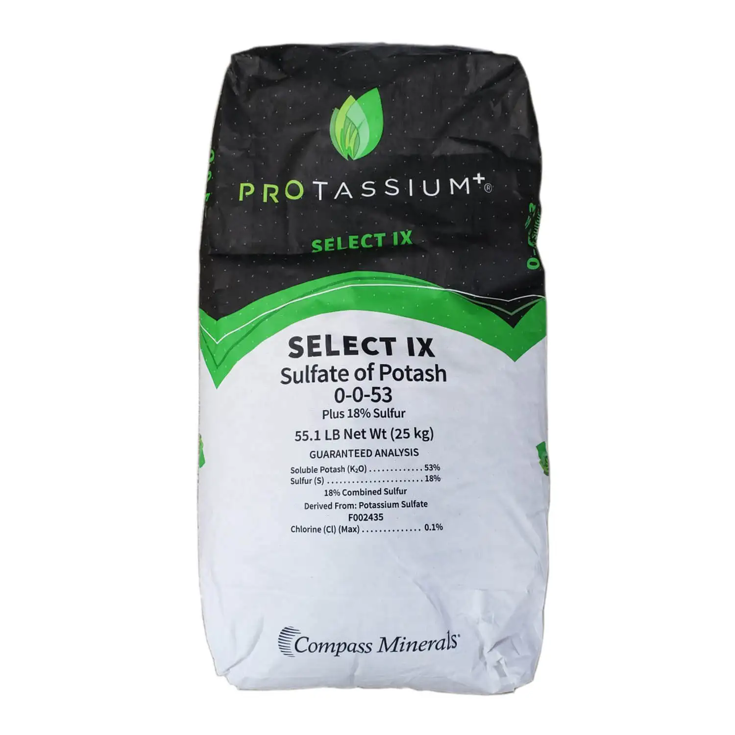 Compass Minerals Compass Minerals - Protassium, Select IX Sulphate of Potash, 0-0-53 (Potassium Sulphate) - 25 KG / 55.1Lb