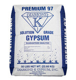 Diamond K Gypsum Premium 97 Fine Powder, Solution Grade 22.68 kg / 50Lb  (Omri Listed) (Calcium Sulphate)