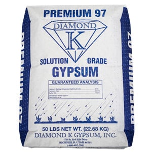 Dianmond K Diamond K - Gypsum Premium 97 Fine Powder, Solution Grade 22.68 kg / 50Lb  (Omri Listed) (Calcium Sulphate)