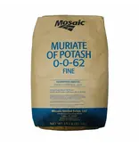 Mosiac Muriate of Potash MOP, 0-0-62 (Potassium Chloride) Soluble Fine Grade, Treated White - 25 KG