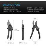 AC Infinity Stainless Steel Pruning Shear, 8" Bypass Blades #AC-PSA8