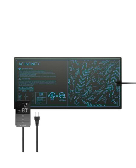AC Infinity - SUNCORE, Seedling Heat Mat with Heat Controller, IP-67 Waterproof -