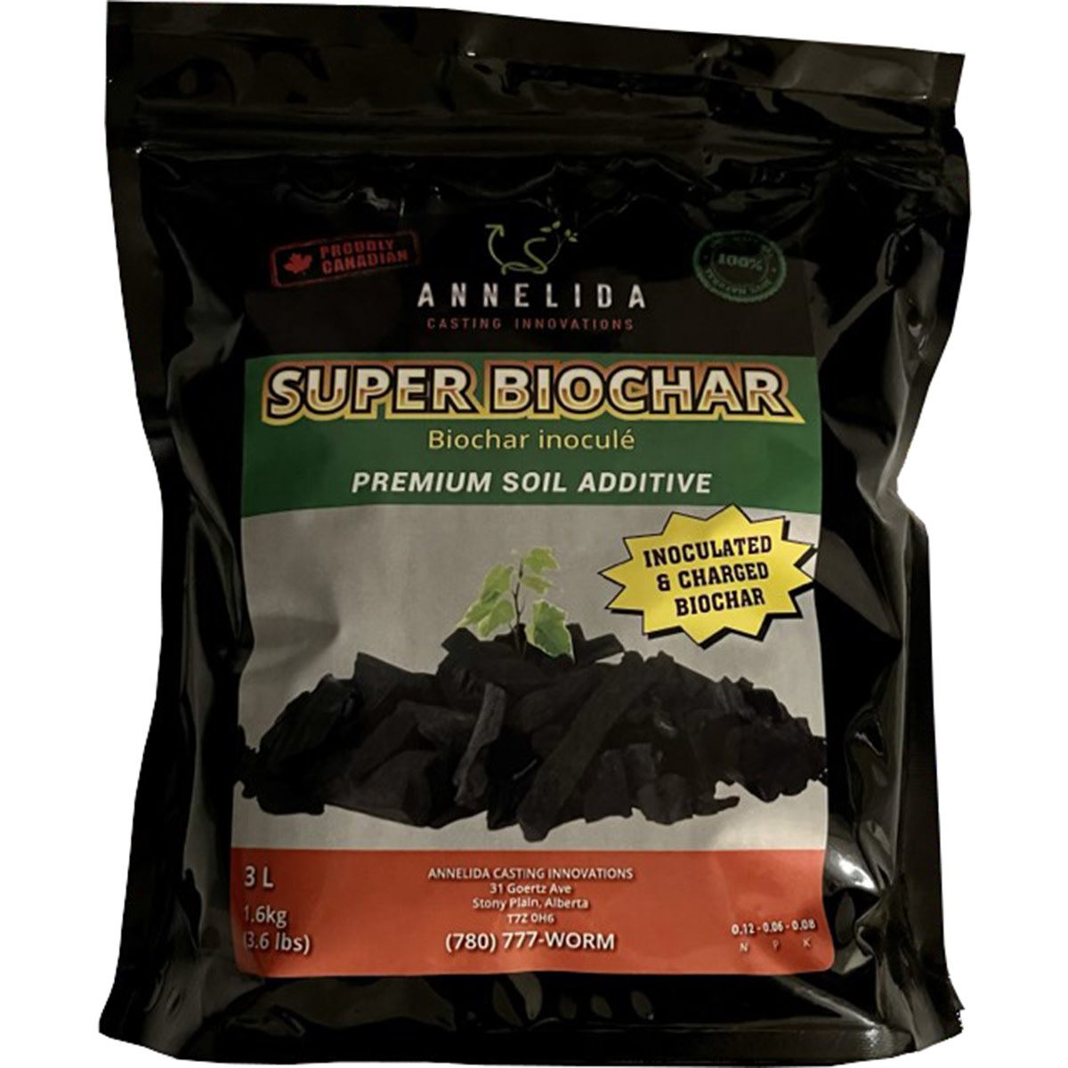 Annelida Organics SUPER BIOCHAR 3L