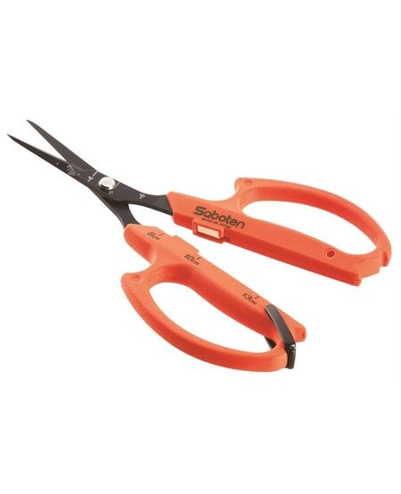 Magnetic Trimming Shears Scissors (Orange) Angled Extra Slim Tip (PT-17)