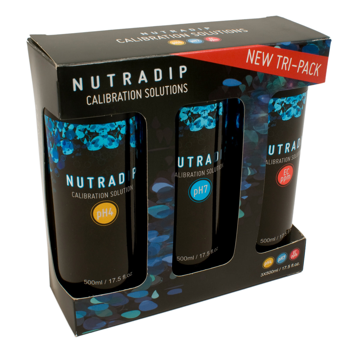 Nutradip Calibration Solutions 500mL Tri-Pack