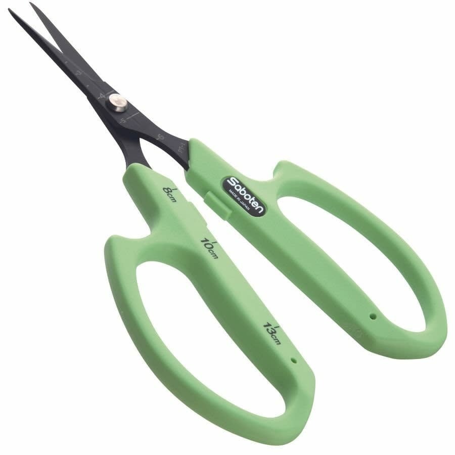 Saboten SABOTEN GREEN SCISSOR SLIM TIP STRAIGHT BLADE PT-1 (1)
