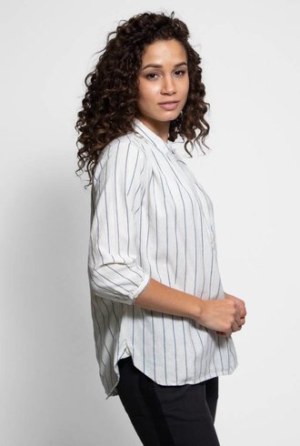 Bsbee Linda Shirt Navy Stripe