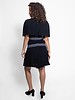 Nicole Miller Embroidered Dress Black