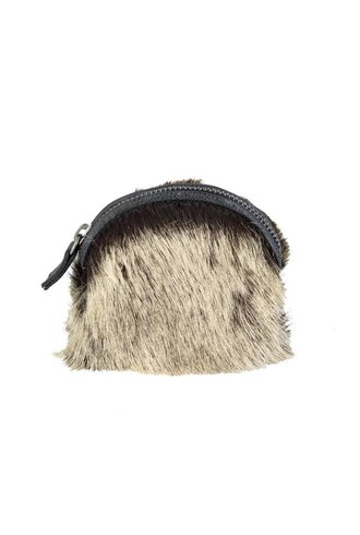 Majo Fur Pouch Black