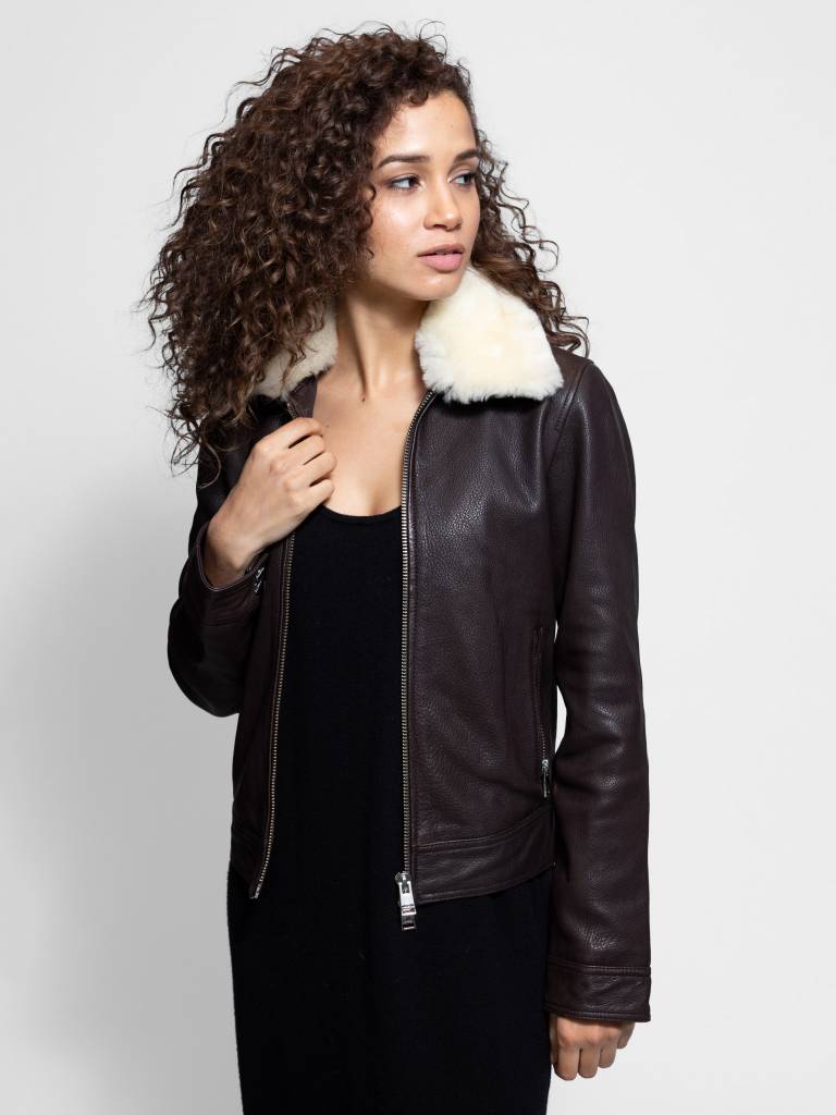 Lamarque - Sunny Aviator Jacket Brown - Alhambra | Women's Clothing ...