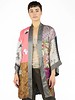 Burning Torch Vintage Scarf Kimono