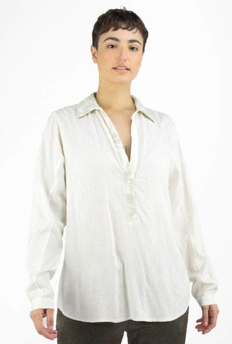 Burning Torch Aqueous Blouse Natural