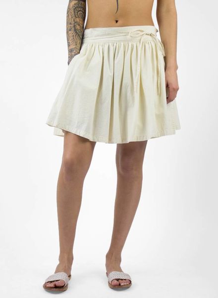 The Great The Twirl Skirt Natural Chambray