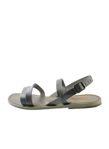 Local Kaja Leather Sandals Grey