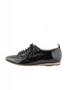 P. Monjo Glossy Leather Sneaker Naplak Negro