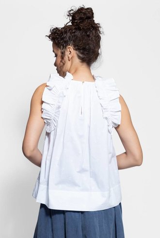 Ulla Johnson Tilda Top Blanc