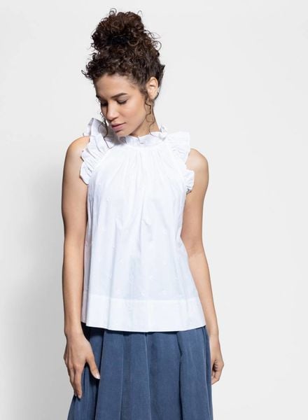 Ulla Johnson Tilda Top Blanc