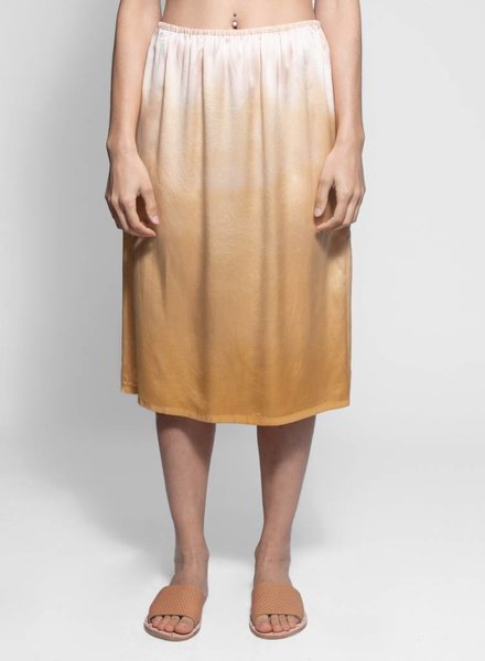 Raquel Allegra Slip Skirt Golden Sun Tie Dye