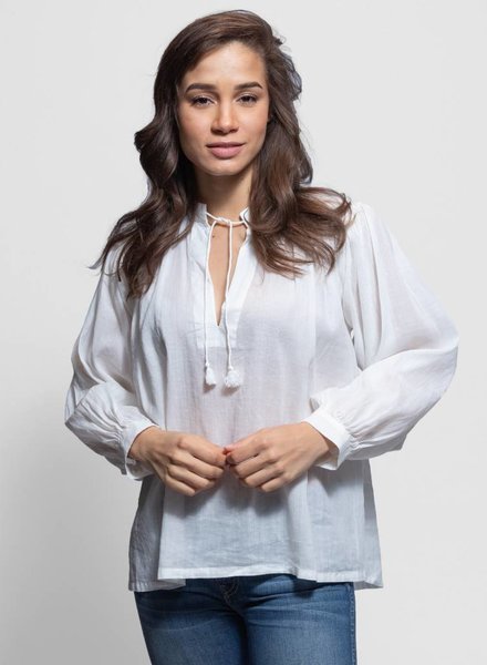 Trovata Colette Bohemian Blouse Antique White