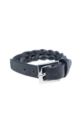 Orciani Leather Woven Bracelet