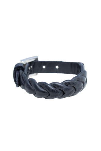 Orciani Leather Woven Bracelet