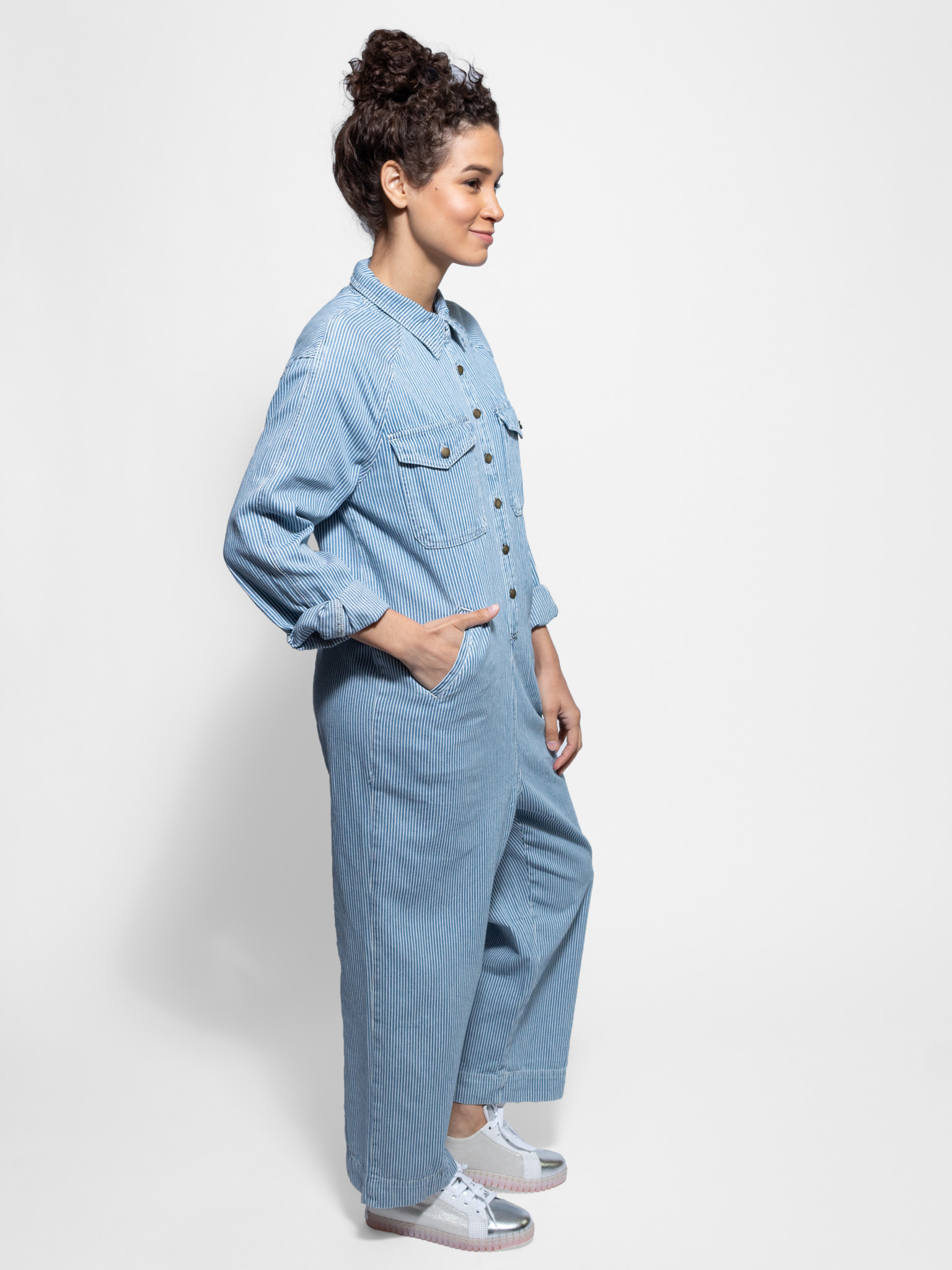 the great cropped boiler suit