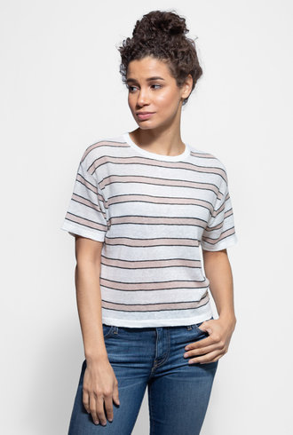 360 Sweater Hannah Tee Chalk Multi