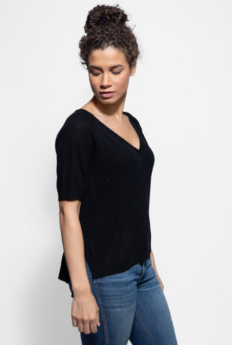 Inhabit Cashmere Tee Black