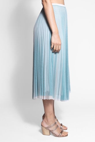 Loyd/Ford Layered Mesh Skirt Azul Blush