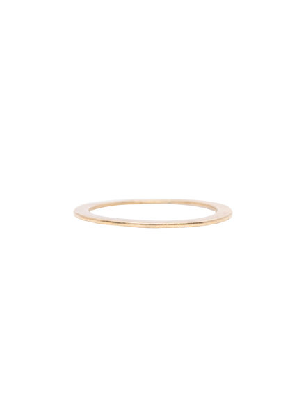 Rebecca Lankford 14k Thin Flat Textured Ring