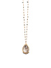 Dana Kellin Fine 14k Brown Rutilated Quartz and Diamond Necklace