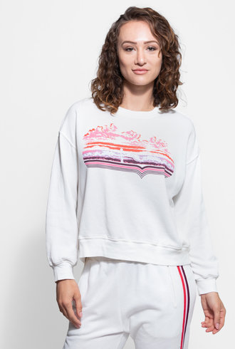 Xirena Carly Sweatshirt White Shells