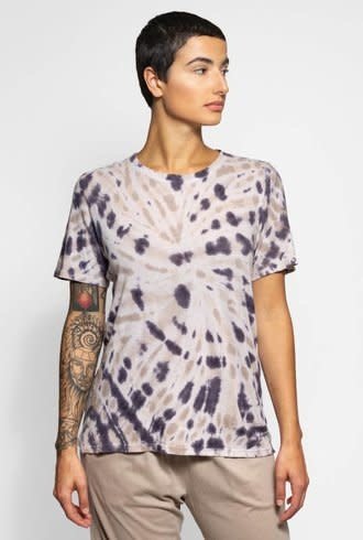 Raquel Allegra Boxy Tee Sand Dollar Tie Dye